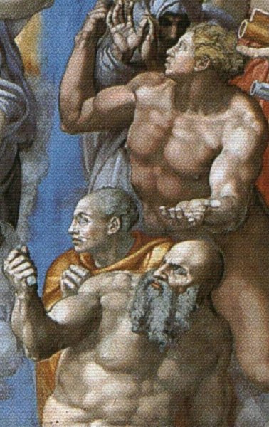 The Last Judgement [detail: 2] (or After restoration)