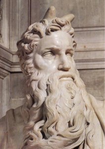 Tomb of Pope Julius II: Moses [detail: 1]