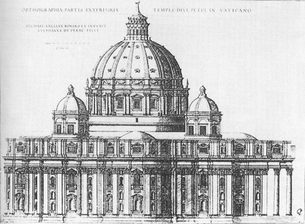 Project for St Peter's in Rome 1547