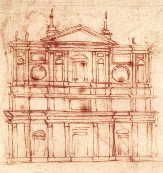 Project for the facade of San Lorenzo, Florence c. 1517