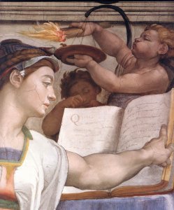 The Erythraean Sibyl (detail-3)  1508-12