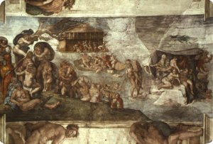 Sistine Chapel Ceiling The Flood