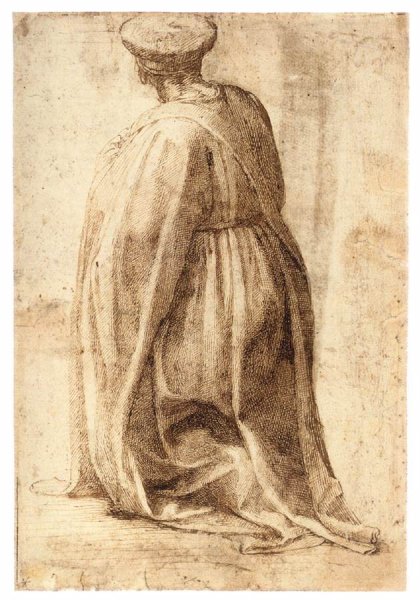 Kneeling Man (verso)