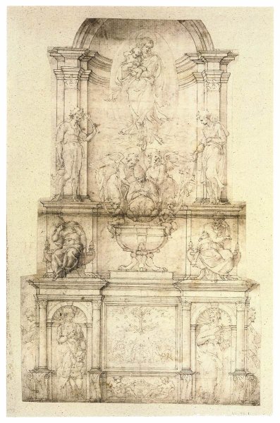 Project for a Wall Tomb for Pope Julius II