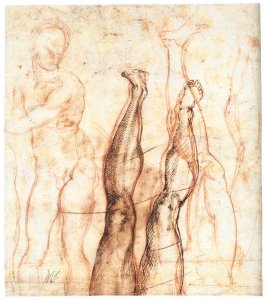 Studies for The Risen Christ (verso)