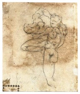 Man Abducting a Woman (verso)