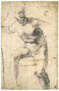 Sitting Male Nude (recto) 2