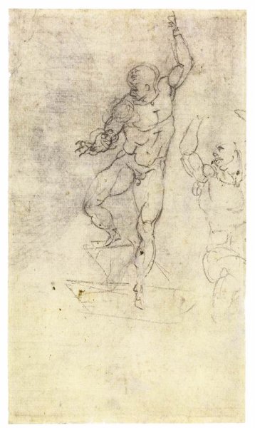 Study for a Risen Christ (verso)