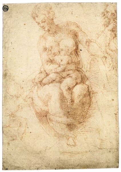 The Holy Family with the Infant St John (verso)