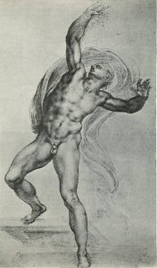 Male Nude  Study For The Battle Of Cascina