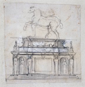 Design For A Statue Of Henry II Of France On Horseback